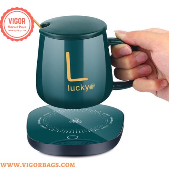 Vacuum Flask Thermos Cup & Luxury Coffee Mug Table Top USB Charging Combo Pack - Picture 8 of 12